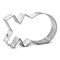 XO Cookie Cutter 4.25 in, CookieCutter.com, Tin Plated Steel, Handmade in the USA